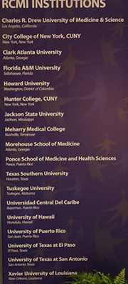 RCMI institutions banner