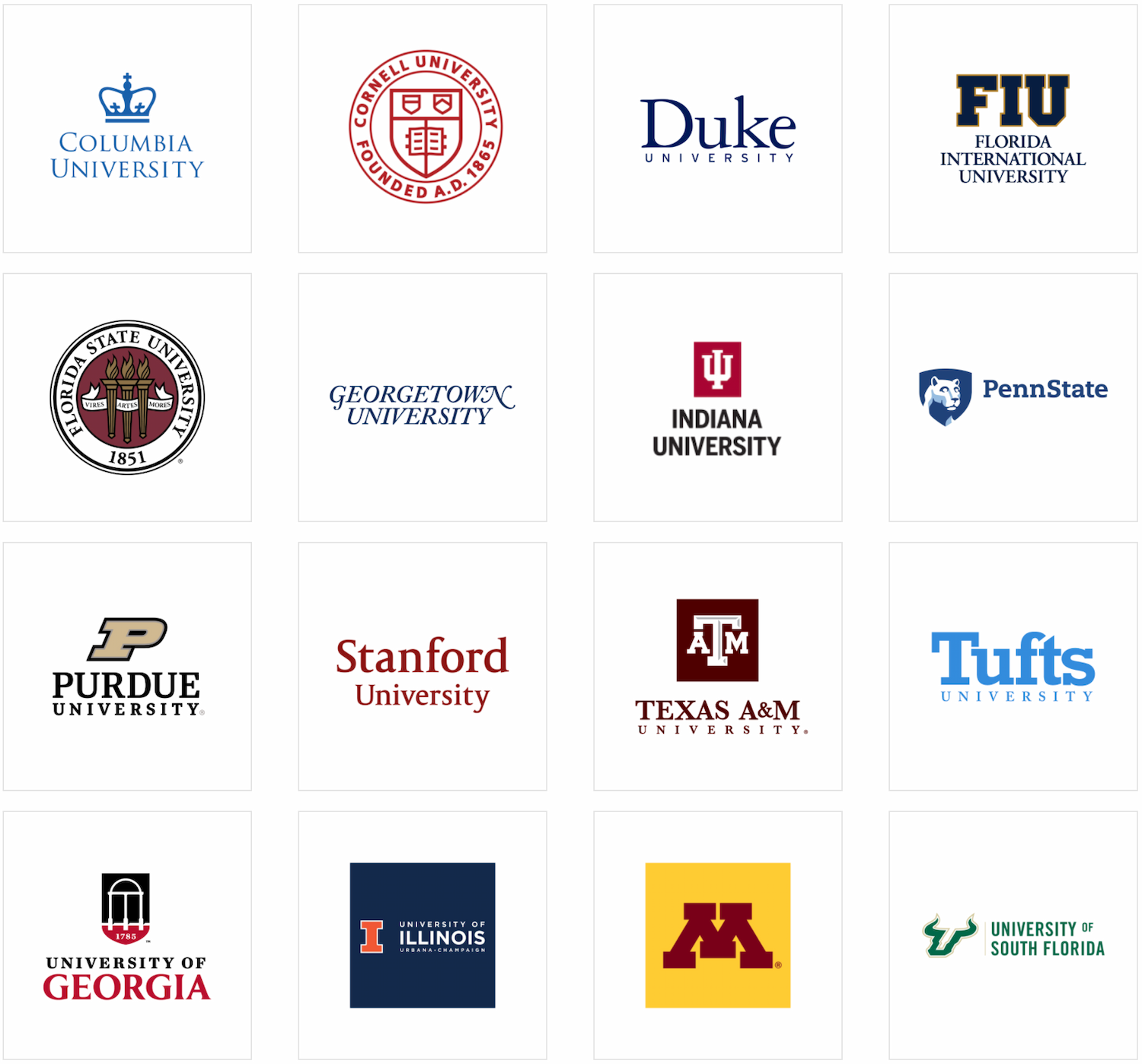 university logos