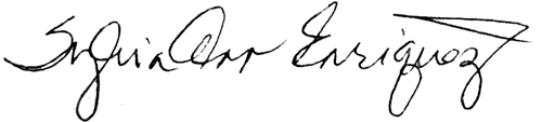 Sylvia Enriquez signature