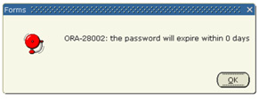 Banner password change prompt