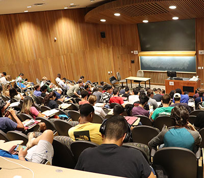 Students in a classroom