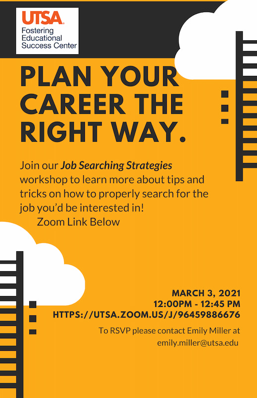 Job search strategies workshop flyer