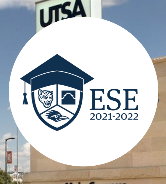 ese logo on utsa landmark background