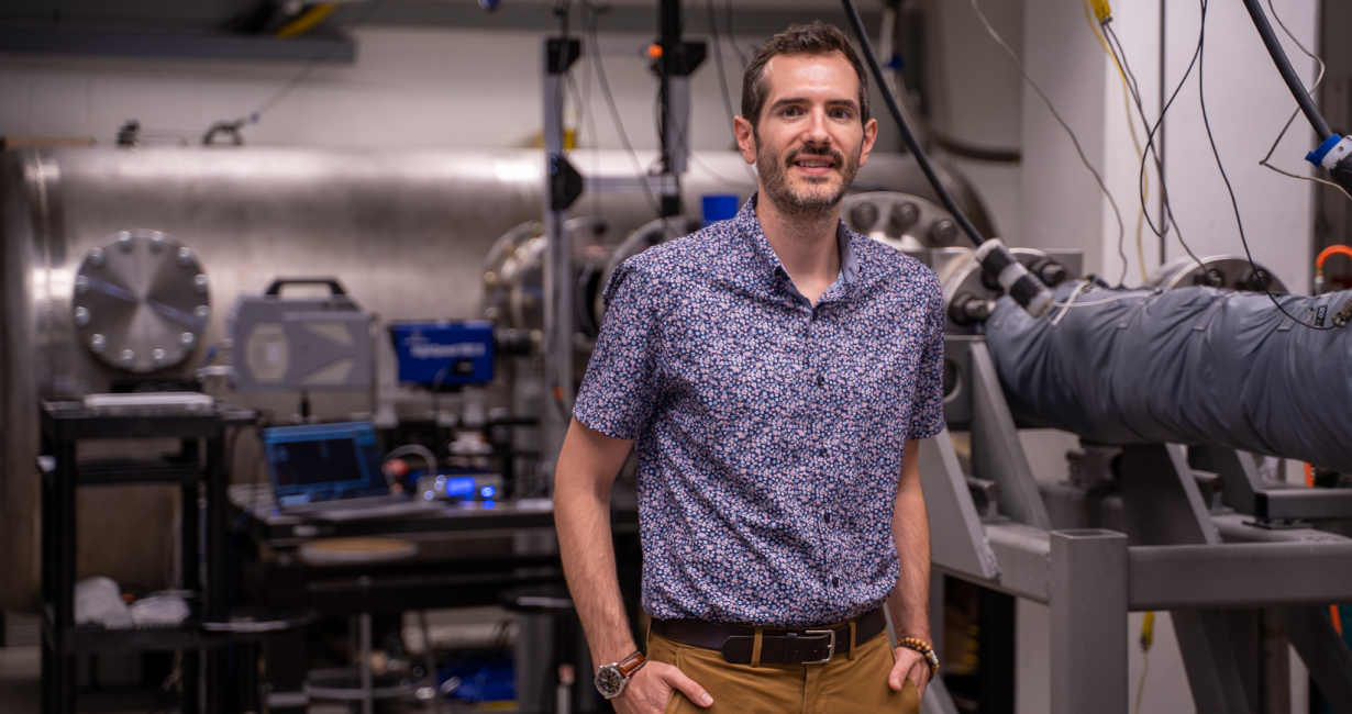 Chris Combs smiling in his lab