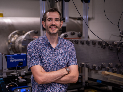 Chris Combs in his lab