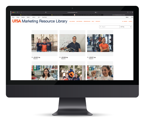 Photo of website with be bold campaign photography