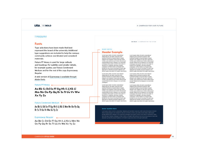 UTSA be bold style guide download