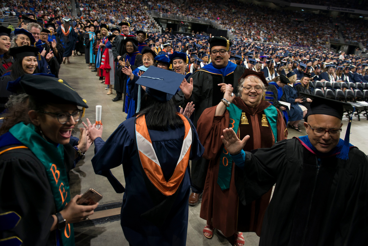 UTSA students at graduation