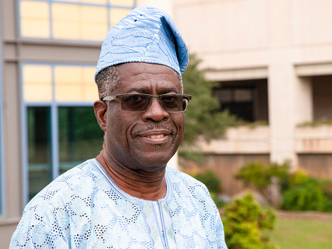 Olugbenga “Benga” Adeeko on UTSA campus