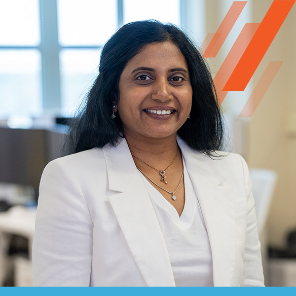 Dhireesha Kudithipudi smiling in computer lab on UTSA Campus