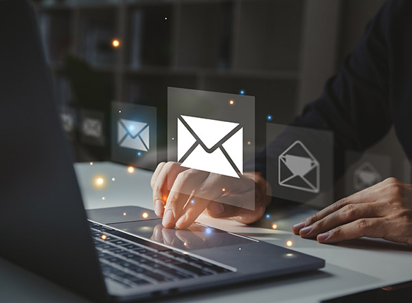 Virtual concept of emails