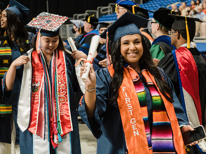 First gen latina graduating UTSA