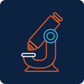 Icon of a microscope