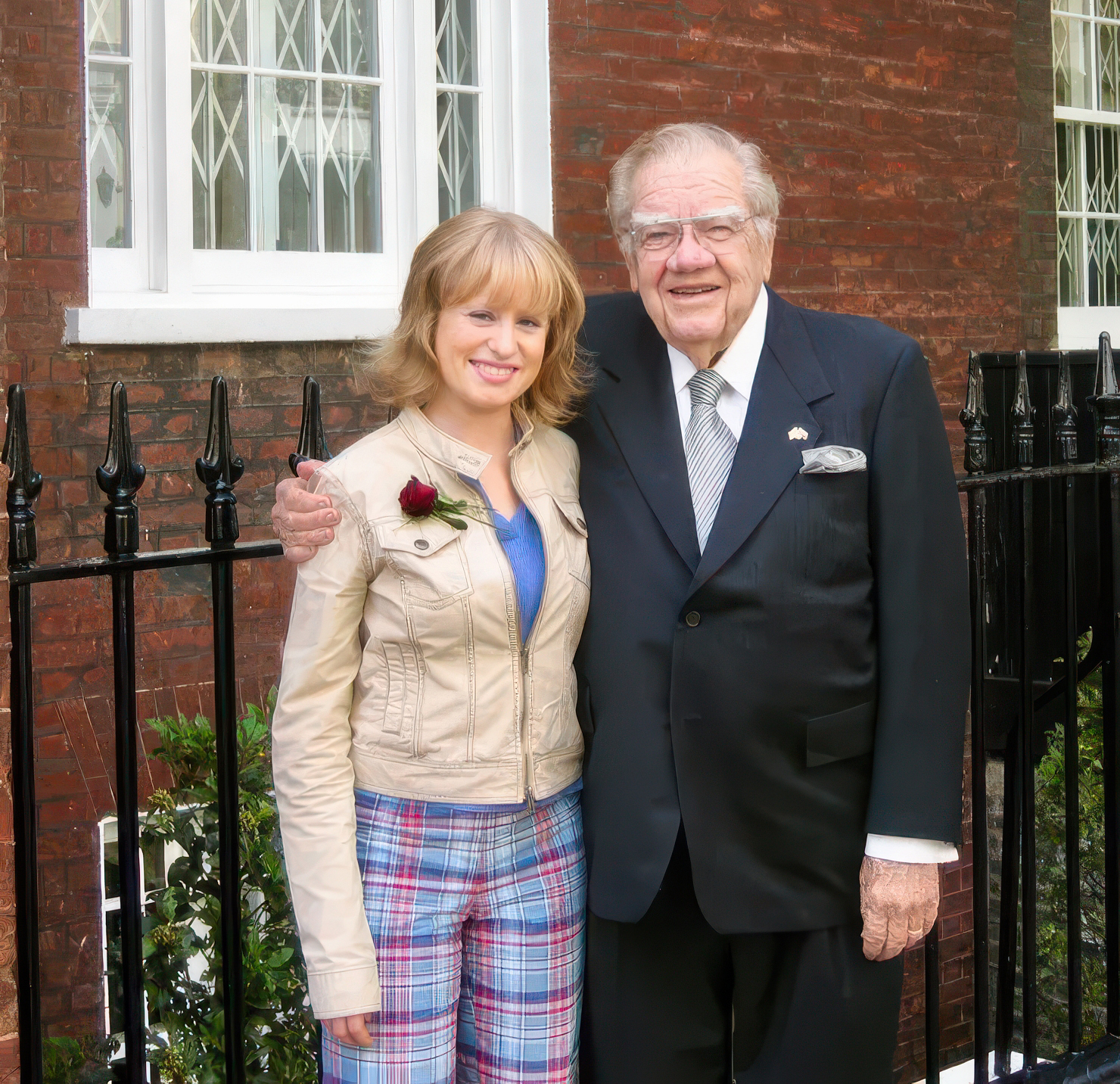 Former Texas Governor Dolph Briscoe Jr. and his granddaughter, Kate Marmion