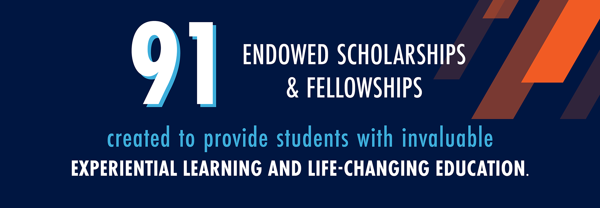 91 endowed scholarships and fellows