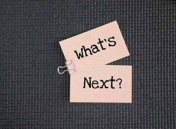 sticky notes saying What's Next?