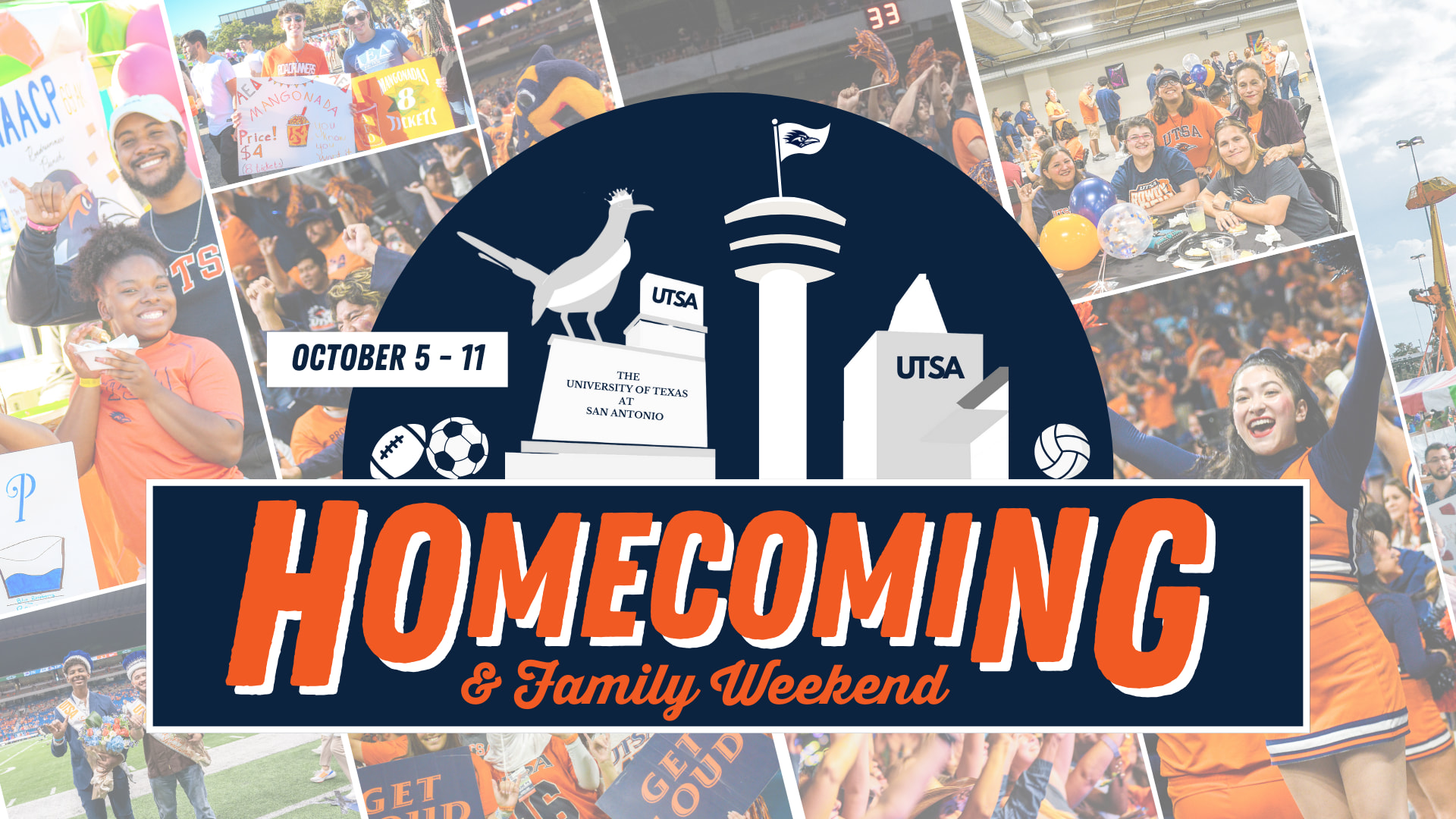 UTSA Homecoming and Family Weekend - October 5-11, 2025