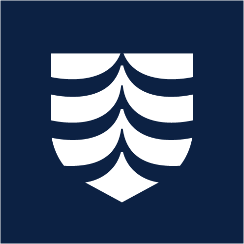 Square with white shield