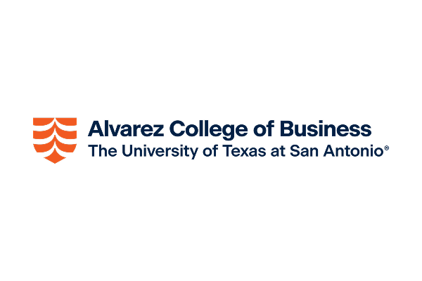  'Alvarez College of Business' first, 'UT San Antonio' last with shield