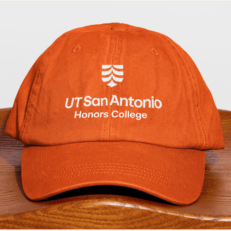 Hat with branding
