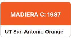 Madiera C: 1987 called UT San Antonio Orange