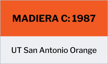Madiera C: 1987 called UT San Antonio Orange