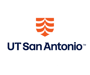 Logo using Midnight text and UT San Antonio Orange shield