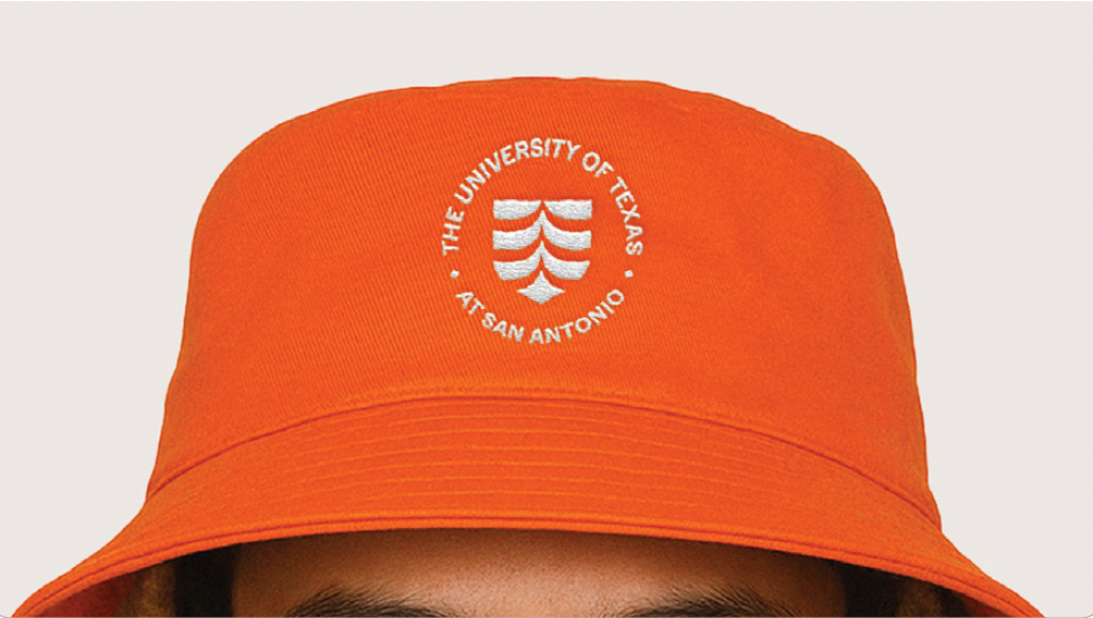 Hat with branding