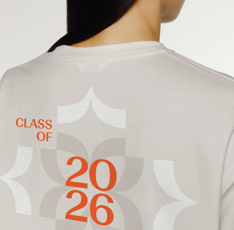 Shirt with brand aligned graphics