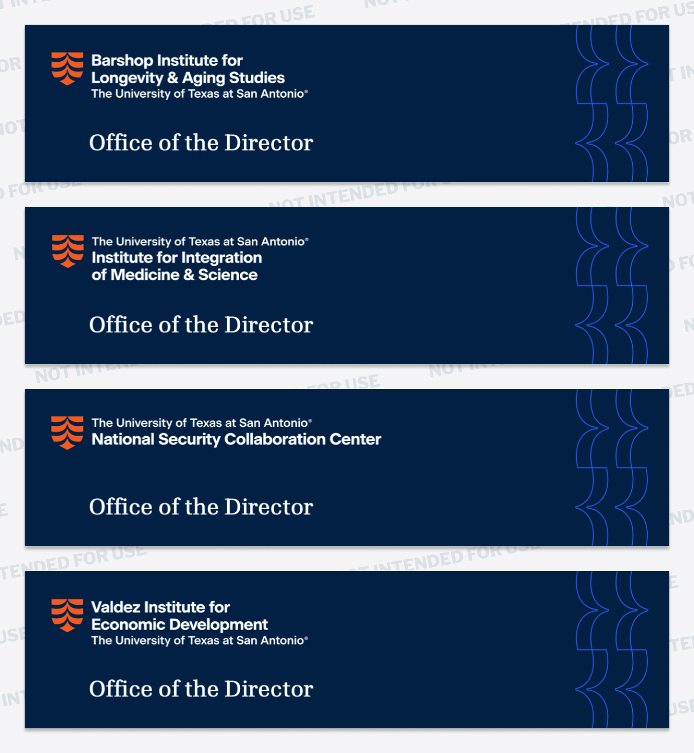 More examples of email banner with 'Barshop, IIMS, Valdez, NSCC'