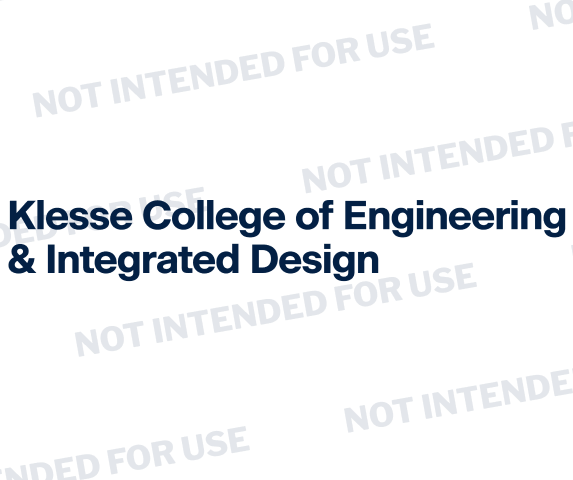 Type only treatment 'Klesse College of Engineering & Integrated Design'