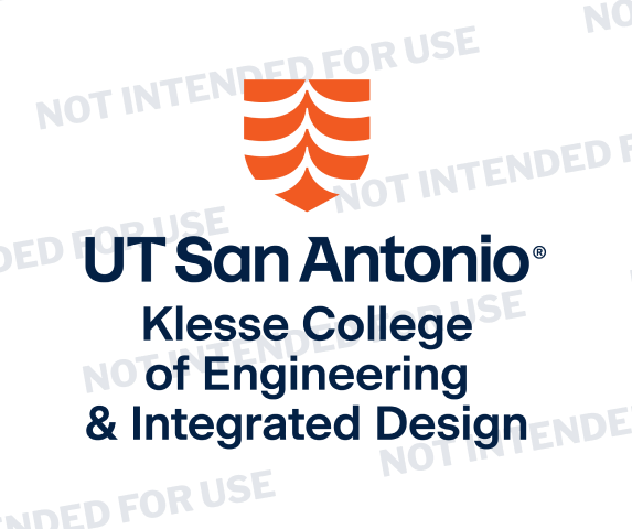  'UT San Antonio Klesse College of Engineering & Integrated Design' stacked with shield