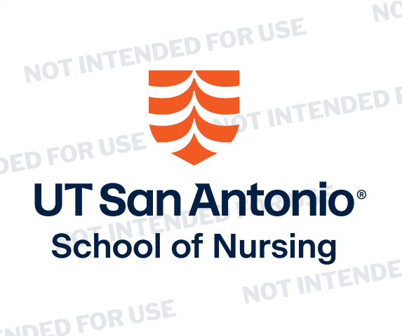 Logo using Midnight text and UT San Antonio Orange shield