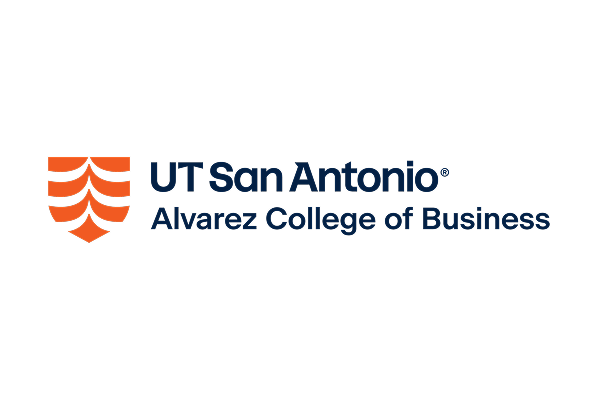  'UT San Antonio Alvarez College of Business' with shield to the left