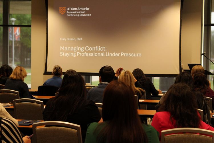 Adult learner participating in a UT San Antonio PaCE program