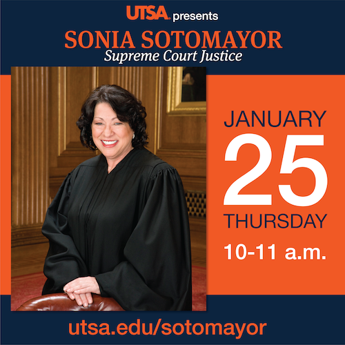 Welcoming Supreme Court Justice Sonia Sotomayor to UTSA
