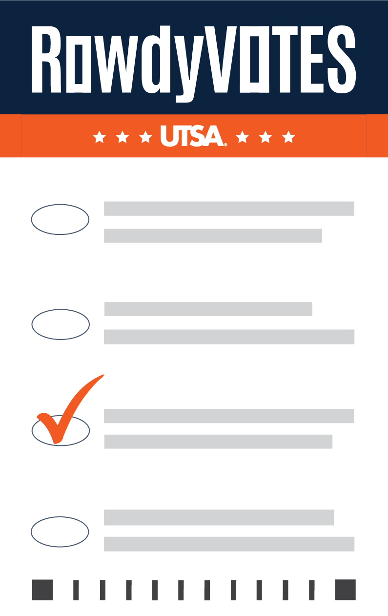 UTSA RowdyVotes Ballot Icon