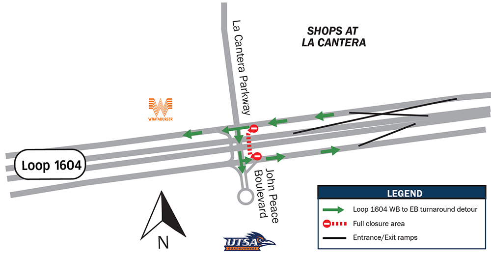 Map of TX Dot Closure