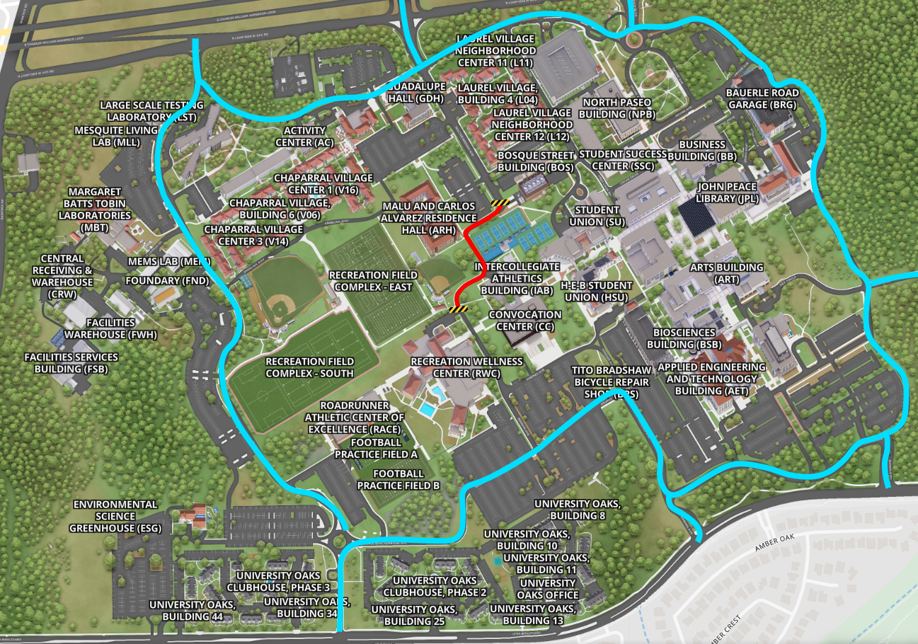 map of brennan avenue detour routes