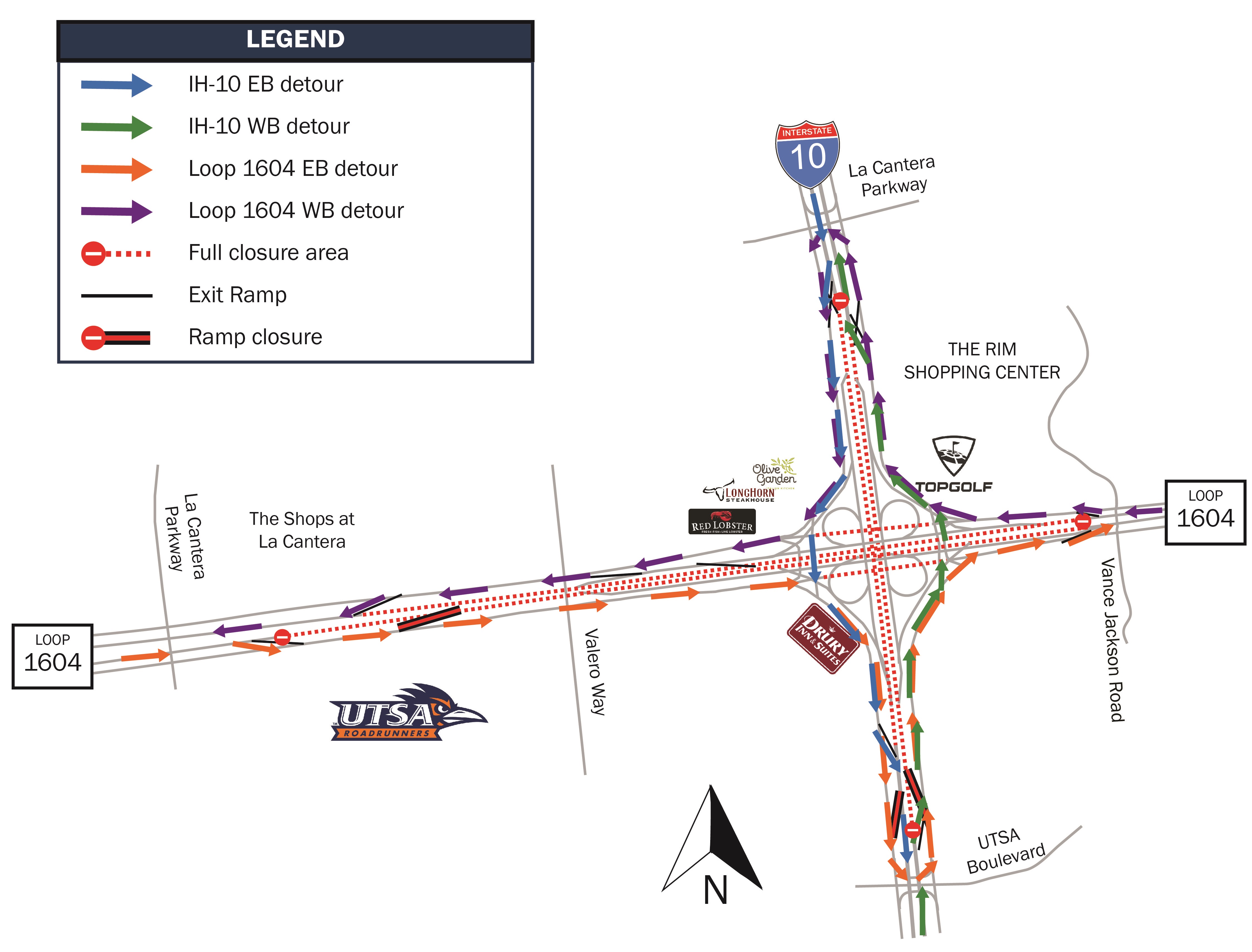 April Closure Map