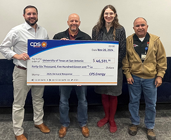 UTSA Facilities Earns CPS Energy Demand Response Rebate for 2024