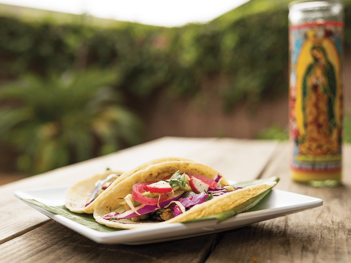 Nothing' Fishy About These Tacos from Rebel Mariposa's La Botánica restarurant.