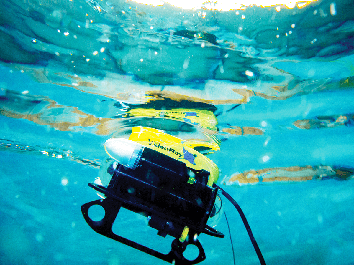 UTSA’s Autonomous Control Engineering Center includes a lab for underwater drone testing.