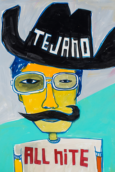 A Texas-themed portrait by Cruz Ortiz.