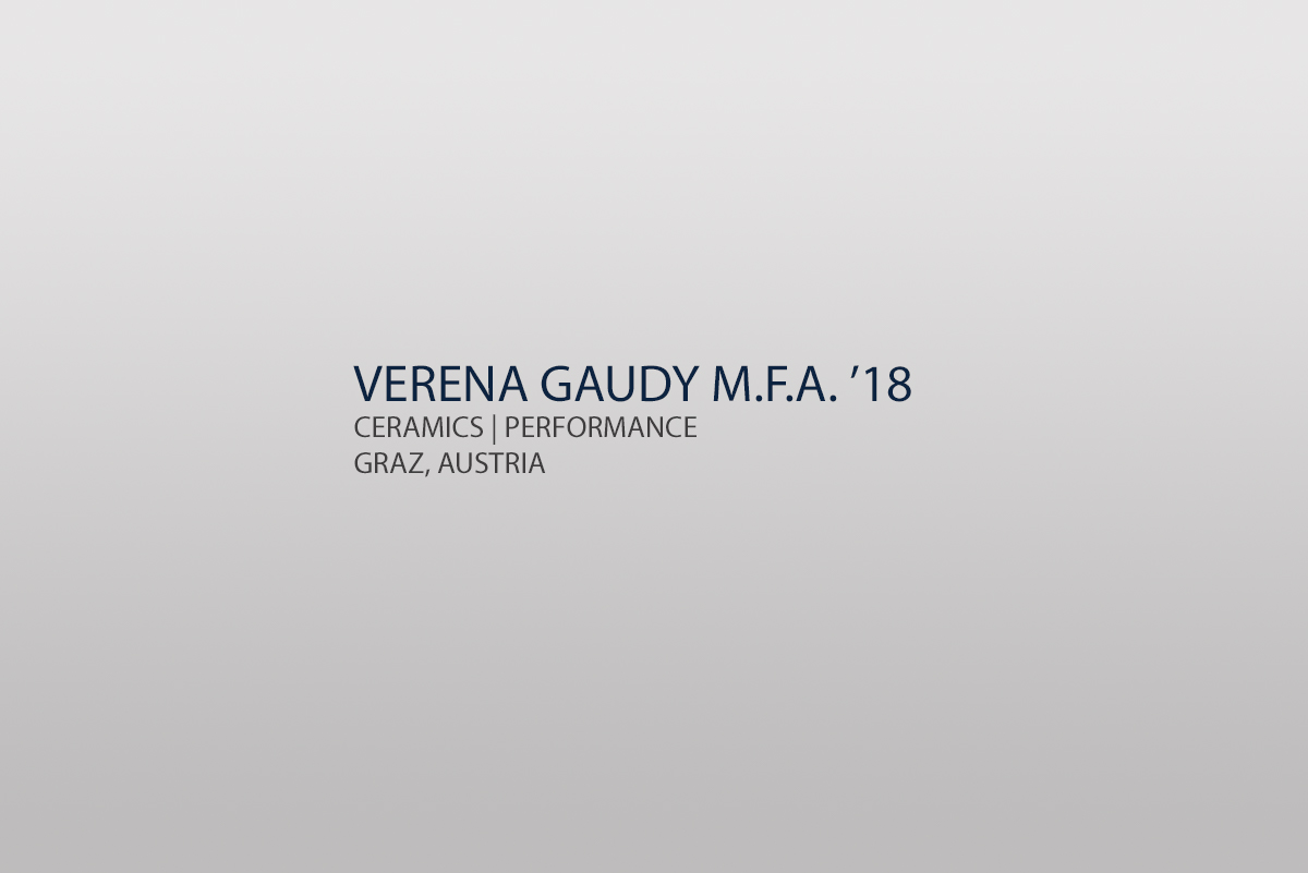 Verena Gaudy M.F.A. ’18