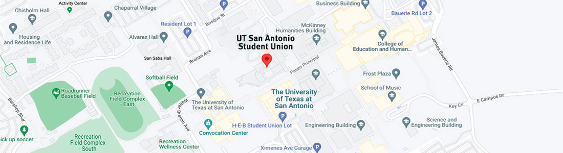 UTSA H-E-B Student Union Map