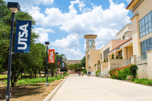 sidewalk by H-E-B Student Union 