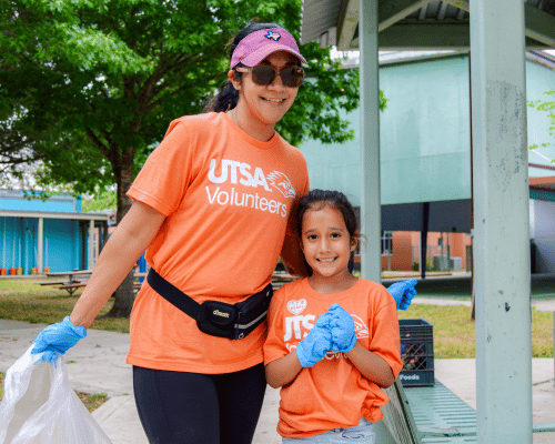 volunteering together