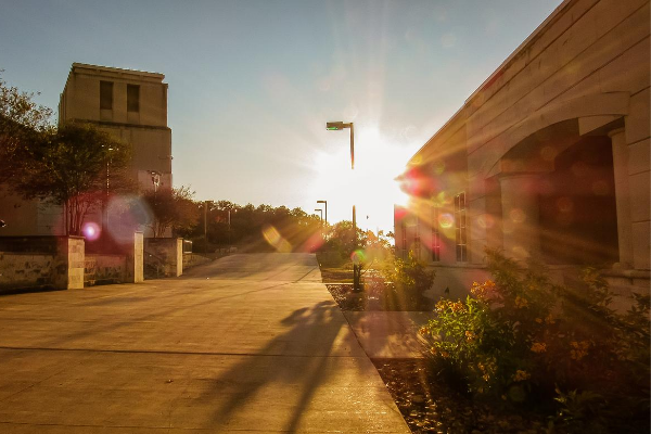 sun rising over UTSA's west campus