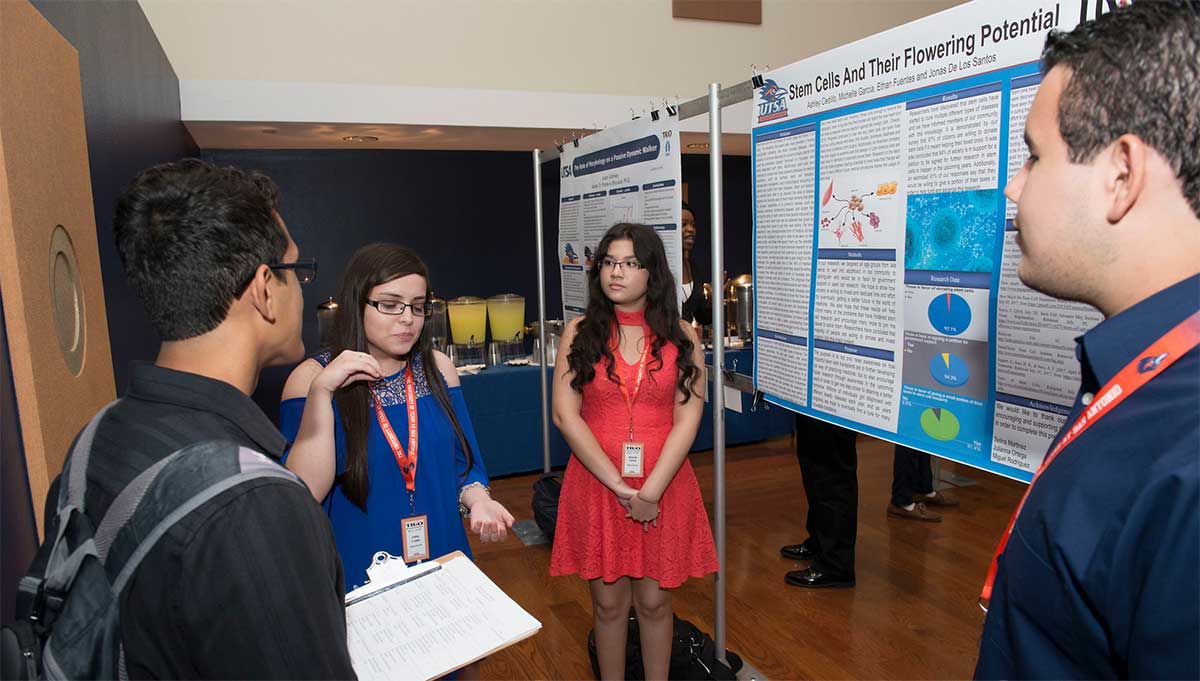 Photo of students participating in a discussion.